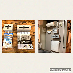 マグネット活用/マグネット収納/冷蔵庫の側面/超強力マグネットミニ/水切りネット ストッキングタイプ浅型...などのインテリア実例 - 2020-05-09 18:06:07