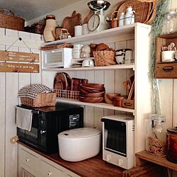 キッチン/DIY棚/DIY板壁/カフェのようにしたい/無印良品...などのインテリア実例 - 2014-12-30 10:28:01