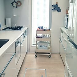 キッチン/IKEA/やっぱり白が好き/ブログやってます♪/アルメダールスのインテリア実例 - 2015-08-08 08:04:44