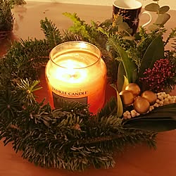 玄関/入り口/holiday/Yankee candle/Christmas wreath/wreath...などのインテリア実例 - 2016-12-02 19:35:21