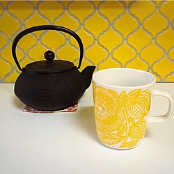 キッチン/マグカップ/南部鉄器の急須/タイル/カラフル...などのインテリア実例 - 2016-02-14 13:08:54