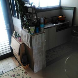 玄関/入り口/DIY棚/手製システムキッチンのインテリア実例 - 2017-06-20 08:42:11