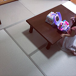 リフォーム完成/灰桜色の畳/テーブルの色塗りました/築50年以上/部屋全体のインテリア実例 - 2022-06-01 14:32:29