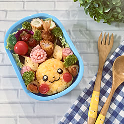 キャンドゥ/ピカチュウ/遠足のお弁当/キャラ弁/100均...などのインテリア実例 - 2019-10-29 16:44:54