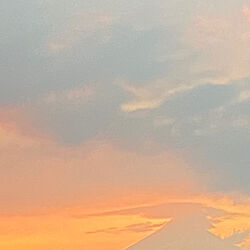 空の写真/オレンジ色/空色/曇り/夕日...などのインテリア実例 - 2020-02-20 21:18:22