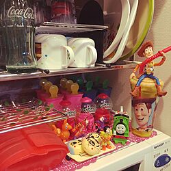 キッチン/コカコーラ/ディズニー♡/カラフル大好き♡/IKEAのインテリア実例 - 2017-03-12 19:21:29