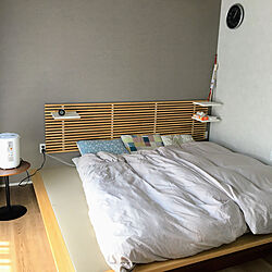 ヘッドボード/IKEA/ベッド周りのインテリア実例 - 2021-04-20 21:42:37