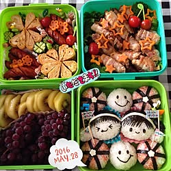 玄関/入り口/運動会のお弁当/インテリアじゃなくてごめんなさい/玄関入り口ではありません/お弁当のインテリア実例 - 2016-05-28 18:53:45