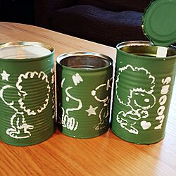 部屋全体/スヌーピー♡/ステンシル/リメイク缶のインテリア実例 - 2016-04-20 05:37:46