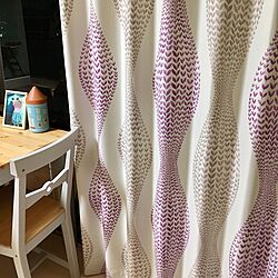 リビング/IKEAダイニングテーブル/北欧柄カーテン/びっくりカーテンのインテリア実例 - 2017-07-20 00:51:04