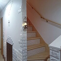 壁/天井/DIY/廊下です♪/何にもない所に作るのが楽しいですね/装飾壁...などのインテリア実例 - 2024-05-16 09:27:23