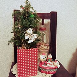 リビング/娘の手作り/クリスマスツリー/観葉植物のインテリア実例 - 2014-12-07 22:42:37