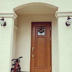 玄関/入り口/リース/三井ホーム/jeepの自転車/YKK玄関ドアのインテリア実例 - 2020-07-03 09:30:40