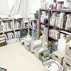 部屋全体/夫の部屋/汚部屋/汚部屋からの脱出/本棚のインテリア実例 - 2017-06-23 00:41:05