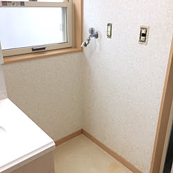 床も変えたいけど時間なし…/明るくしたい/北側の洗面所/中古住宅/バス/トイレのインテリア実例 - 2019-03-12 16:21:44