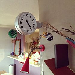 壁/天井/時計好き♡/両面時計のインテリア実例 - 2014-11-23 16:22:24