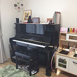 ピアノの部屋/ピアノ/IKEA/引っ越しました！/部屋全体...などのインテリア実例 - 2016-12-18 08:14:55