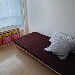 ベッド周り/クッション/IKEA/一人暮らし/コストコのインテリア実例 - 2024-03-02 16:27:56