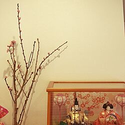 リビング/ひな人形/おひなさま/桃の花のインテリア実例 - 2017-02-16 09:55:20