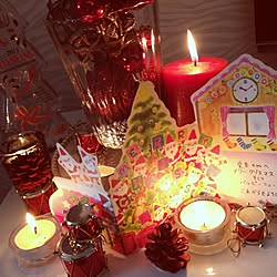 リビング/クリスマス/雑貨/クリスマスカード/キャンドルのインテリア実例 - 2013-12-19 12:45:29