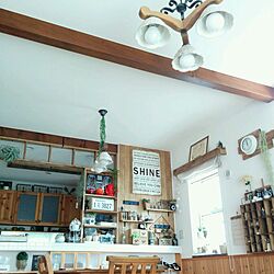 部屋全体/instagram→akkiii46/いいね、フォロー本当に感謝です♡/棚DIY/板壁DIY...などのインテリア実例 - 2017-06-17 12:08:26