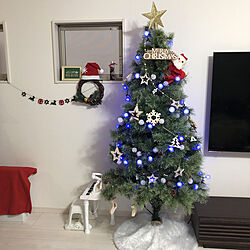 クリスマスツリー180cm/モダンデコ/クリスマス/クリスマスツリー/一戸建てのインテリア実例 - 2020-12-20 07:58:21