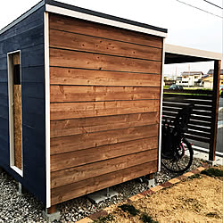 自転車置き場DIY/物置小屋DIY/DIY/小屋/小屋DIY ...などのインテリア実例 - 2019-05-04 05:47:03