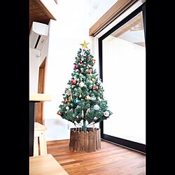 部屋全体/Daiso/クリスマスツリーの足元/クリスマス/吹き抜けのある家...などのインテリア実例 - 2016-11-30 21:21:22