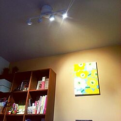 壁/天井/marimekko/ファブリックボード/IKEA 照明/アクセントウォール...などのインテリア実例 - 2014-03-14 15:04:16