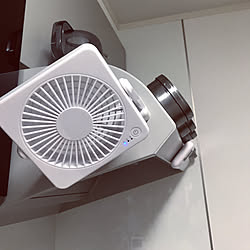 キッチン/White/ミニ扇風機/どこでも FAN/シンプルにしたいのインテリア実例 - 2018-07-03 17:34:14