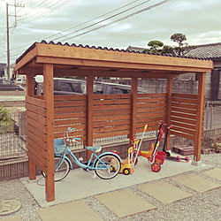 DIY/自転車置き場/自転車置き場DIYのインテリア実例 - 2021-01-09 23:05:31