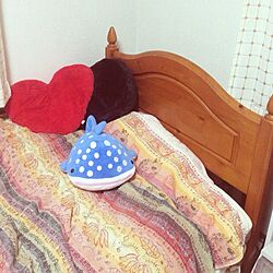 ベッド周り/ぬいぐるみ/ベッドカバー/エスニックのインテリア実例 - 2013-11-12 18:25:21