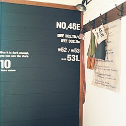 壁/天井/蝋引きポスター/手作り/DIY/黒板壁...などのインテリア実例 - 2015-05-02 06:26:17