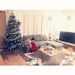 リビング/こたつが子どものおもちゃで占領されている/ツリーがデカイ！！/クリスマスツリー/2mのクリスマスツリーのインテリア実例 - 2015-11-01 22:14:30