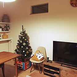 リビング/IKEA/テレビ台/クリスマスツリー150cm/フェイクグリーン...などのインテリア実例 - 2016-12-29 22:15:12