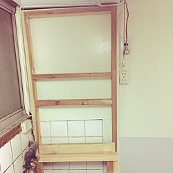 キッチン/調味料ラックDIY/廃材利用/へたくそですが/ぶきっちょDIY...などのインテリア実例 - 2017-05-20 10:17:45