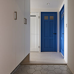 ミコノス島/好きな色に塗るドア/ドア/ブルー/洋室扉...などのインテリア実例 - 2021-10-23 21:22:00