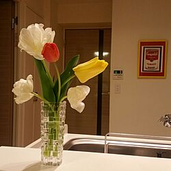 キッチン/ビンテージマンション/花と暮らす/花/今週のお花...などのインテリア実例 - 2016-04-04 18:34:27