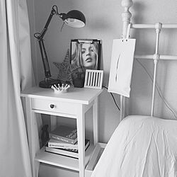 ベッド周り/MONOTONE/IKEA/Whiteのインテリア実例 - 2017-02-05 16:55:37