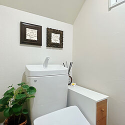 トイレ/IKEA/フェイクグリーン/漆喰/トイレの壁...などのインテリア実例 - 2023-06-27 20:03:40