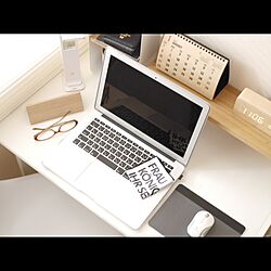 机/MacBook Air/mono・o・tone/めがね収納/無印良品...などのインテリア実例 - 2017-01-07 14:47:29