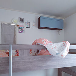 ベッド周り/二段ベッド/ニトリ/セリア/子供部屋のインテリア実例 - 2021-04-01 15:51:41