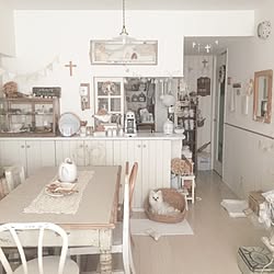 部屋全体/maison de ecru*/アンティーク/DIY/板壁...などのインテリア実例 - 2015-07-02 15:34:26