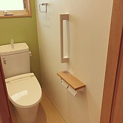 バス/トイレ/リクシルのトイレ/初投稿/アクセントクロスのインテリア実例 - 2017-07-12 14:27:56