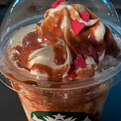 Starbucks /STARBUCKS COFFEE/メルティ生チョコレートフラペチーノ/メルティチョコレート/フラペチーノ...などのインテリア実例 - 2021-02-06 21:50:19