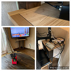 マイホーム/壁掛けテレビDIY/壁掛けテレビ計画/AVラックDIY/壁掛けテレビブラケット...などのインテリア実例 - 2020-06-09 07:46:20