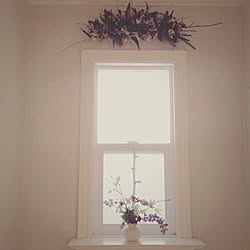 部屋全体/dry flower/window/flower arrangement /natural light...などのインテリア実例 - 2015-09-26 11:01:10