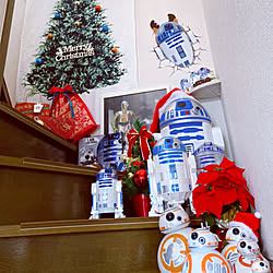 BB8/クリスマス/クリスマスディスプレイ/クリスマスツリー/STARWARS...などのインテリア実例 - 2021-11-29 23:29:47