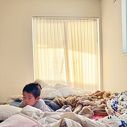 ベッド周り/３人の子どもたちと暮らす/ゼロキューブ/シンプル/IKEA...などのインテリア実例 - 2021-11-07 08:29:31