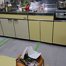 キッチン/DIY/初投稿/壁紙DIYのインテリア実例 - 2019-07-08 16:05:04